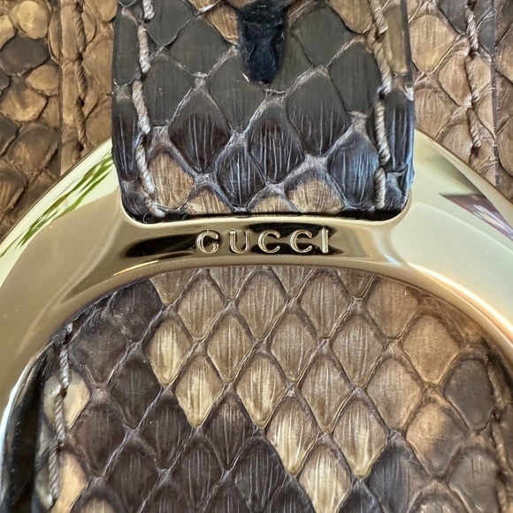 GUCCI SNAKESKIN CLUTCH - Picture 4 of 13